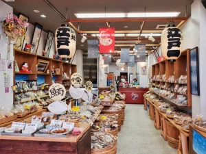 The Tsukiji fish market in Tokyo